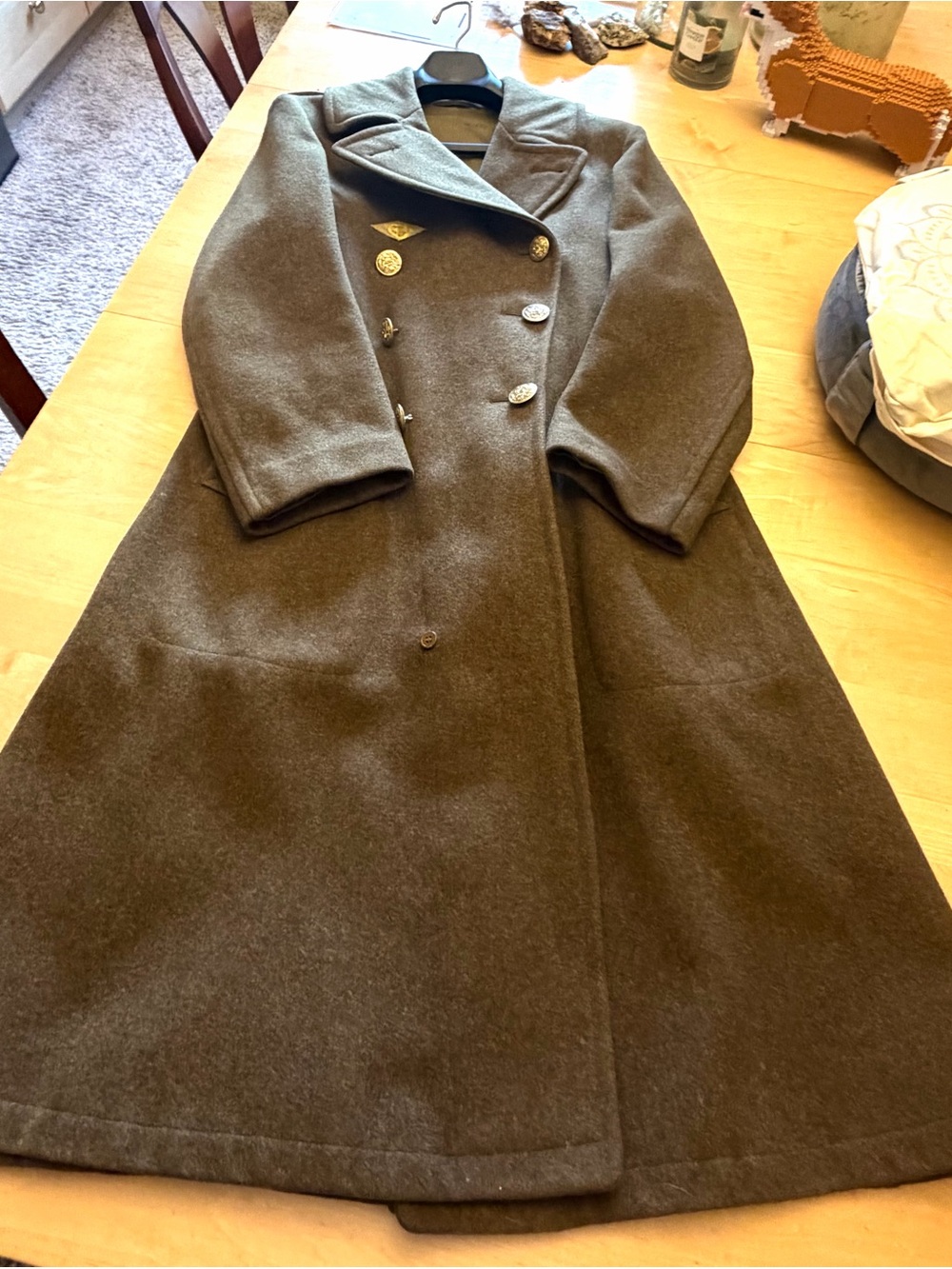 U.S. Army Brown Double-Breasted Military Field Coat